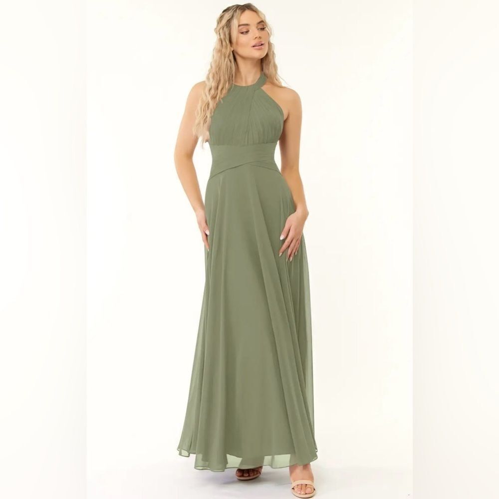 Azazie Monroe Chiffon Gown - Size A10 NWT
